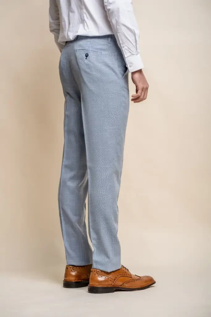 2-teiliges Set – Slim Fit Hellblauer Anzug – Cavani 2-teiliges Miami Sky Set