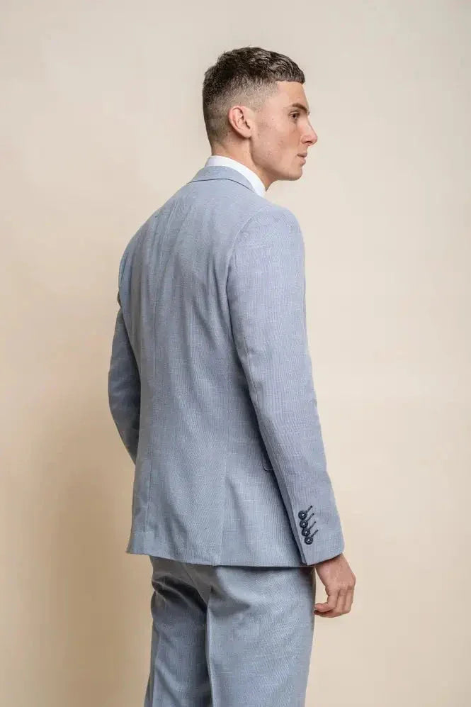 2-teiliges Set – Slim Fit Hellblauer Anzug – Cavani 2-teiliges Miami Sky Set