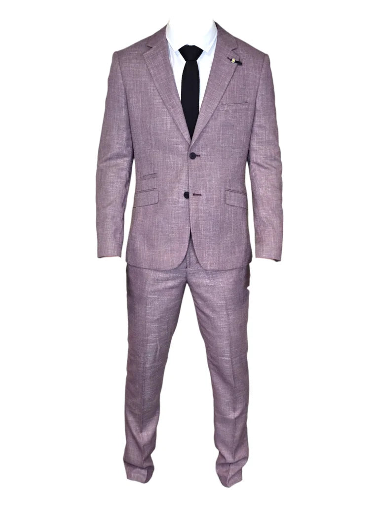 2-teiliges Set – Slim Fit Herrenanzug – Cavani 2-teiliges Lilac Set