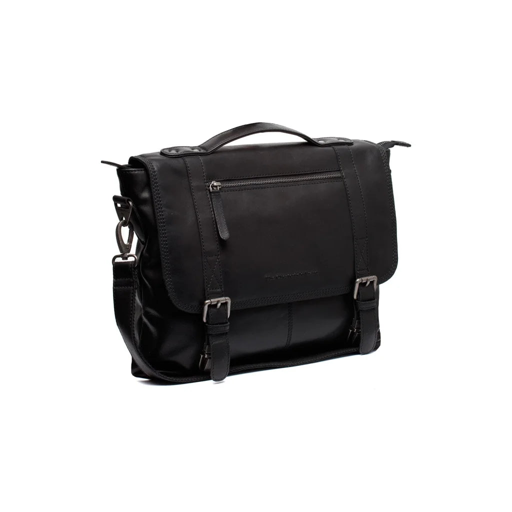 Leder-Laptoptasche - The Chesterfield Brand Veneto Schwarz