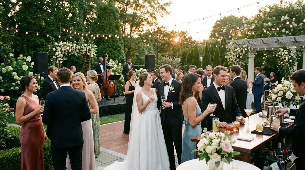 Cocktail-Dresscode bei einer Hochzeit. Das bedeutet