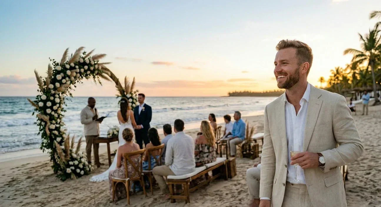 Heiraten am Strand: Was trägt der Bräutigam?