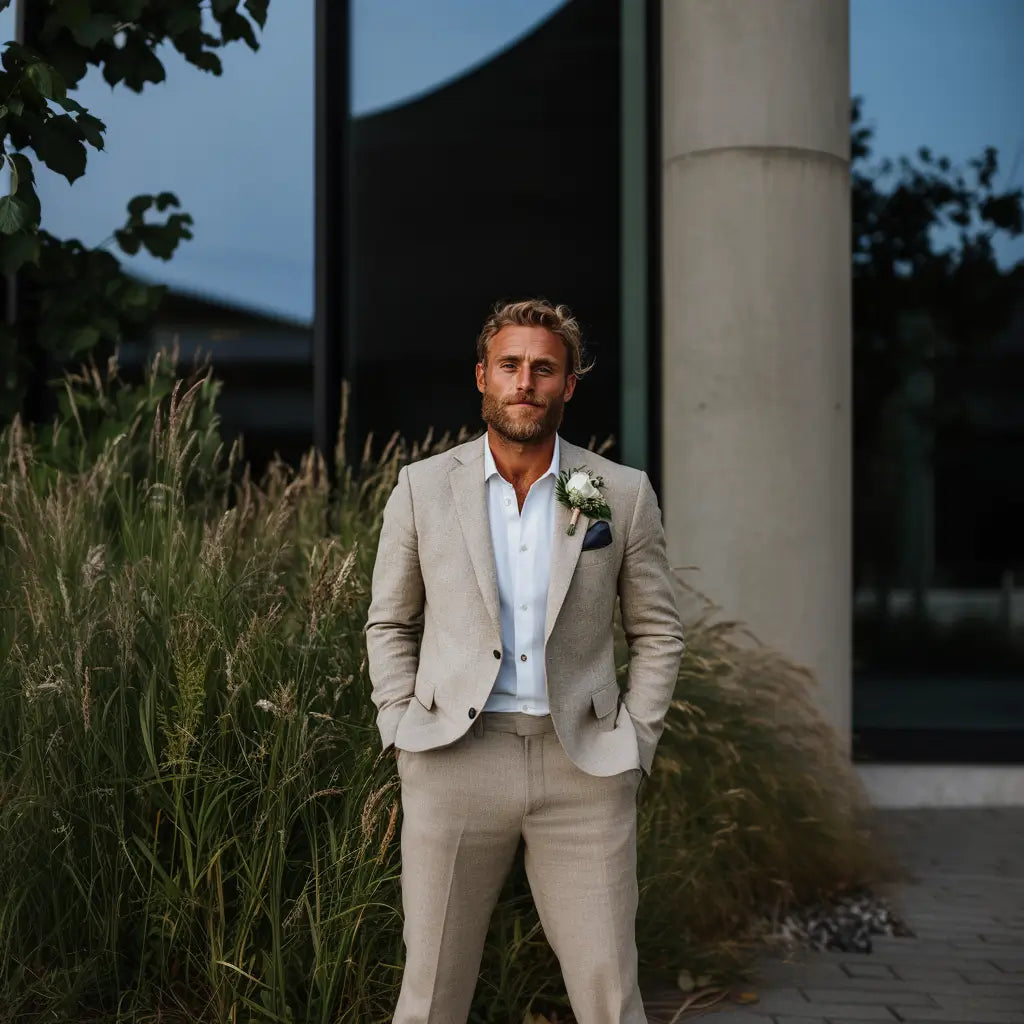 Muss man zu einem Hochzeitsanzug einen Gürtel tragen?