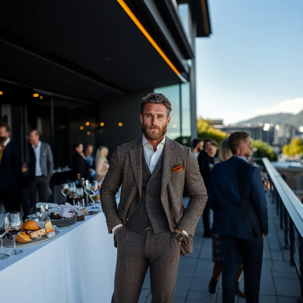 Wie trägt man einen Tweed-Anzug?