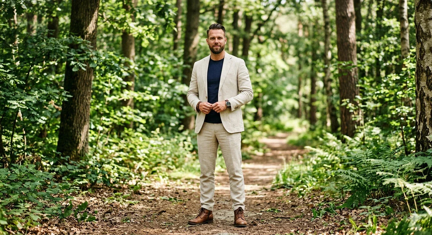 Wie findet man einen sportlichen Sommeranzug für Herren?