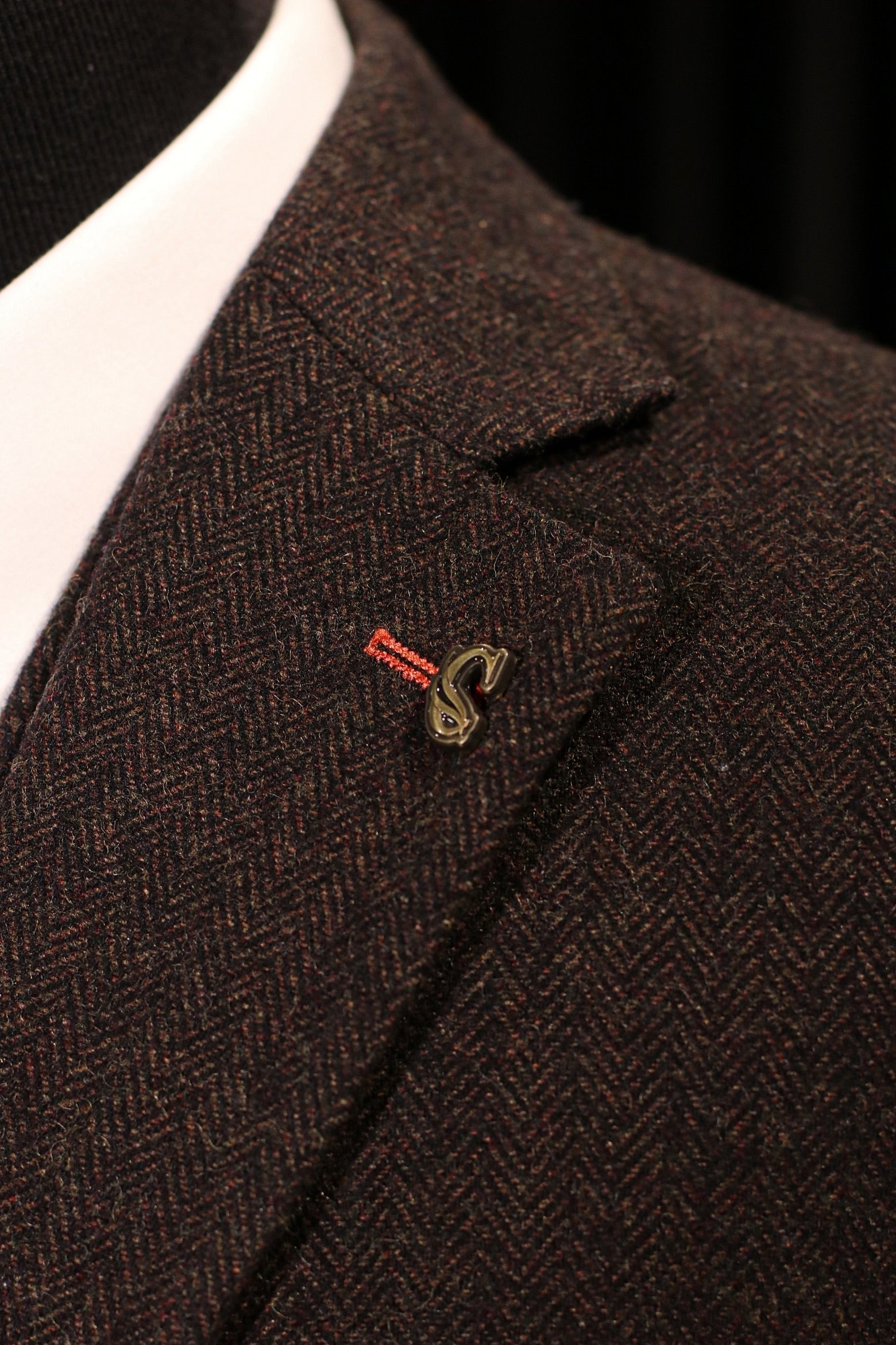 CASTLESON Chief Brown – Driedelig pak donkerbruin tweed 5