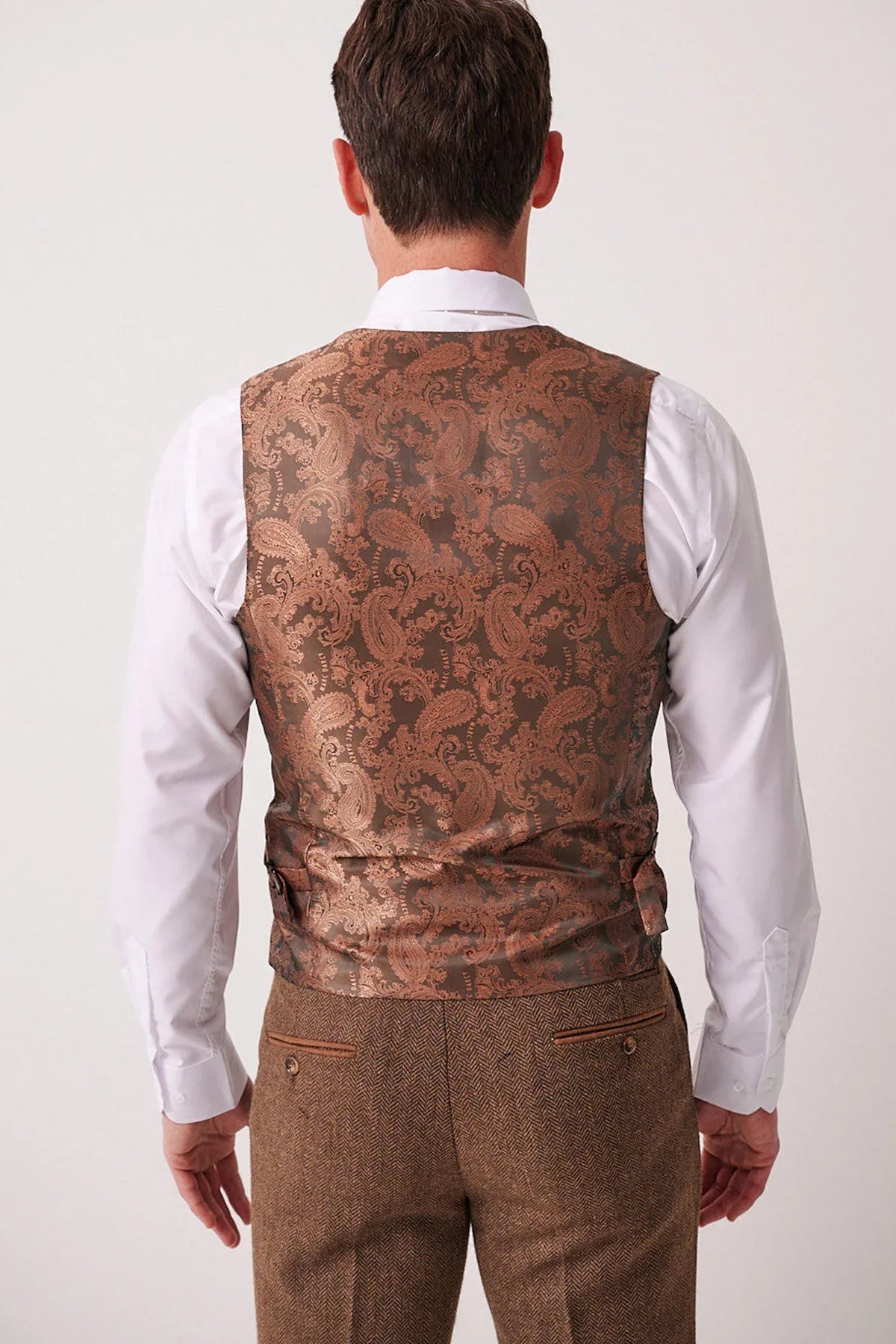 3-teilig Herren Anzug Tweed Dean Tan - Marc Darcy