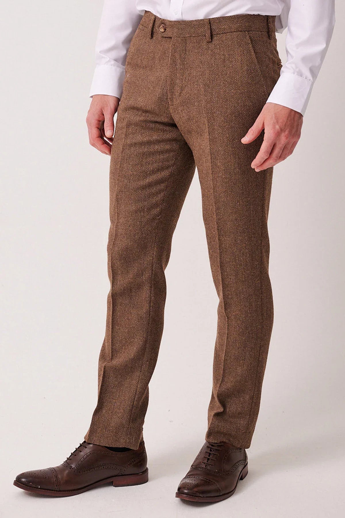 3-teilig Herren Anzug Tweed Dean Tan - Marc Darcy