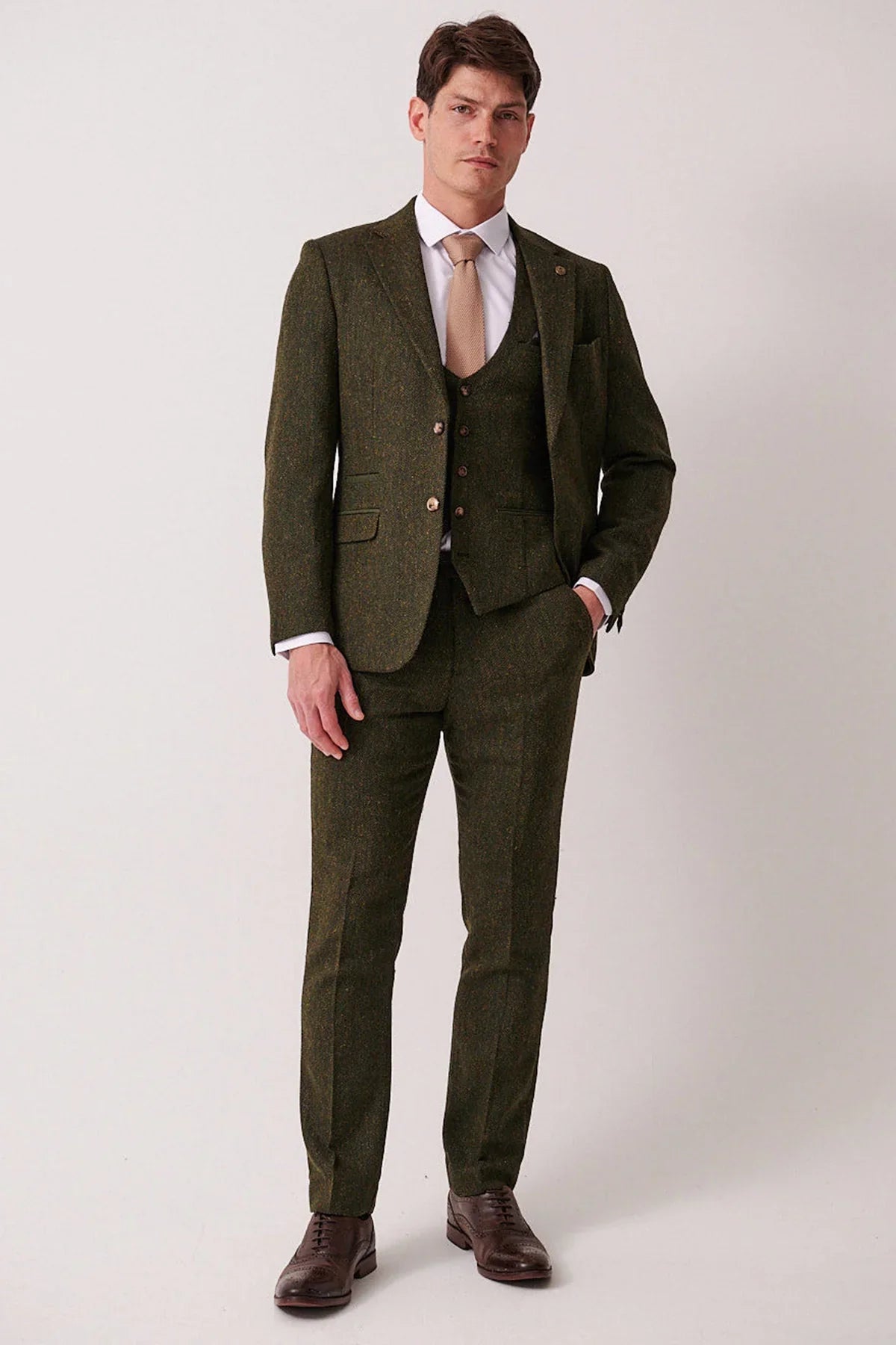 Marc Darcy – Sakko Dean Olive Tweed