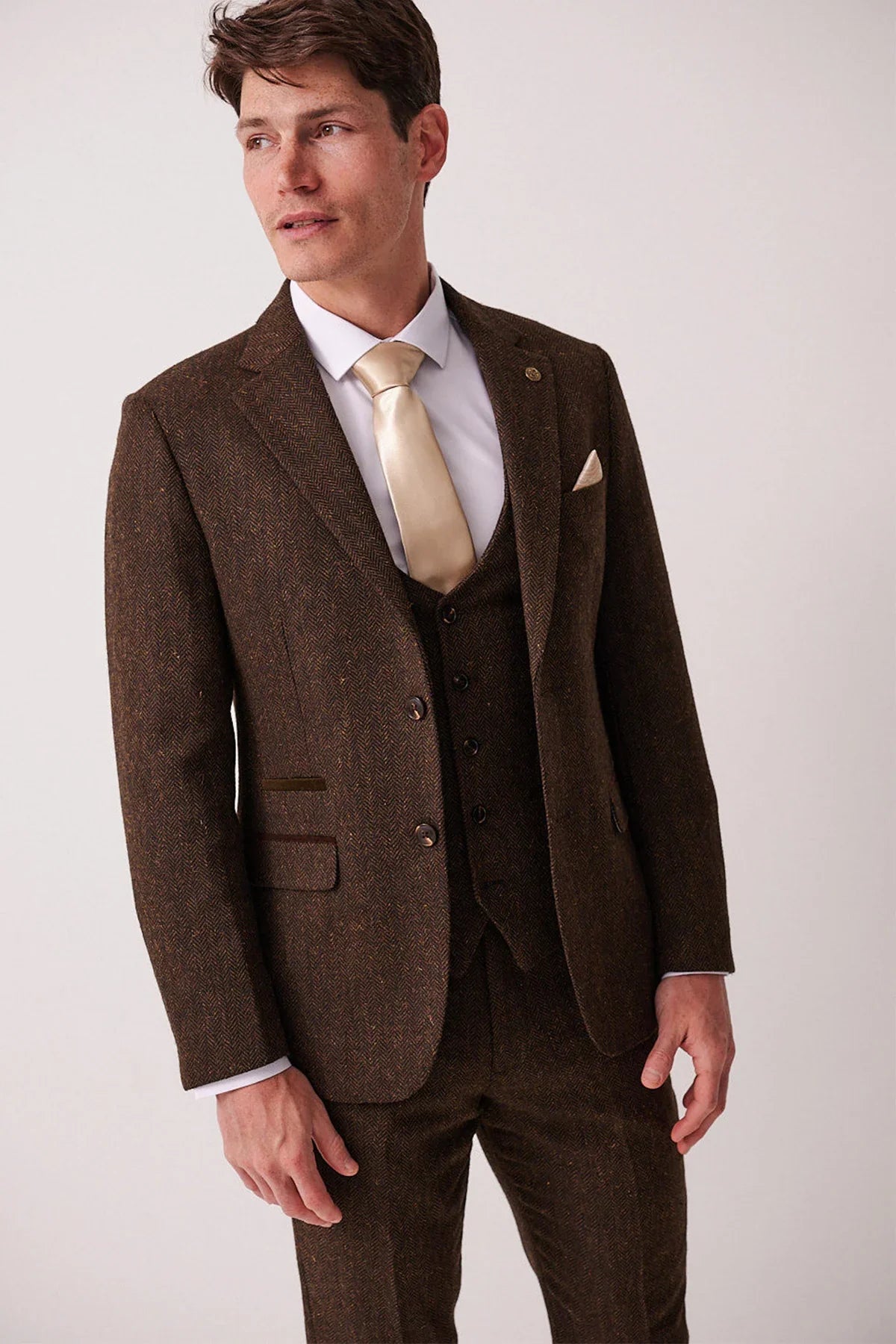 Marc Darcy - Sakko Dean Brown Tweed