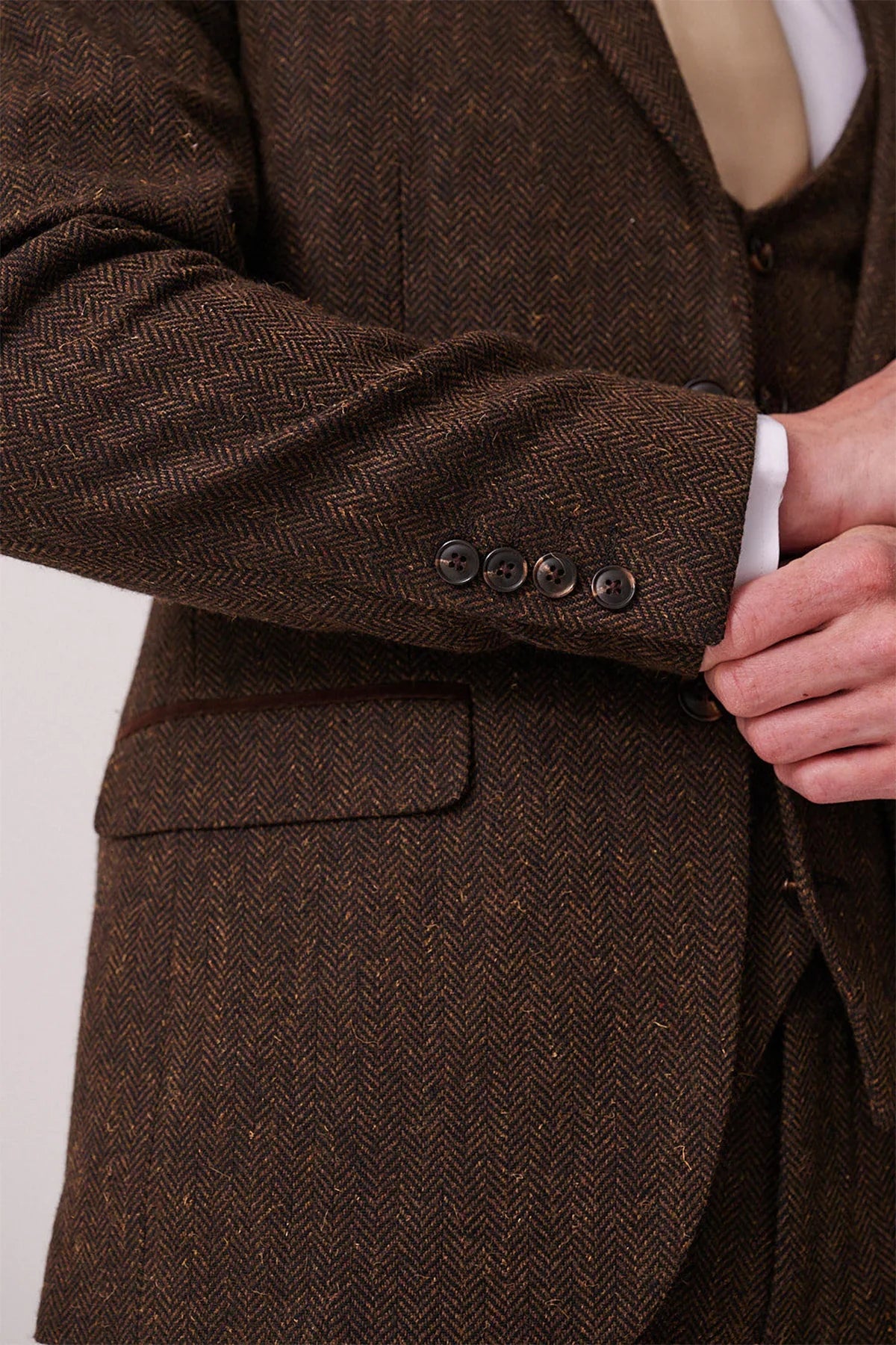 Marc Darcy - Sakko Dean Brown Tweed