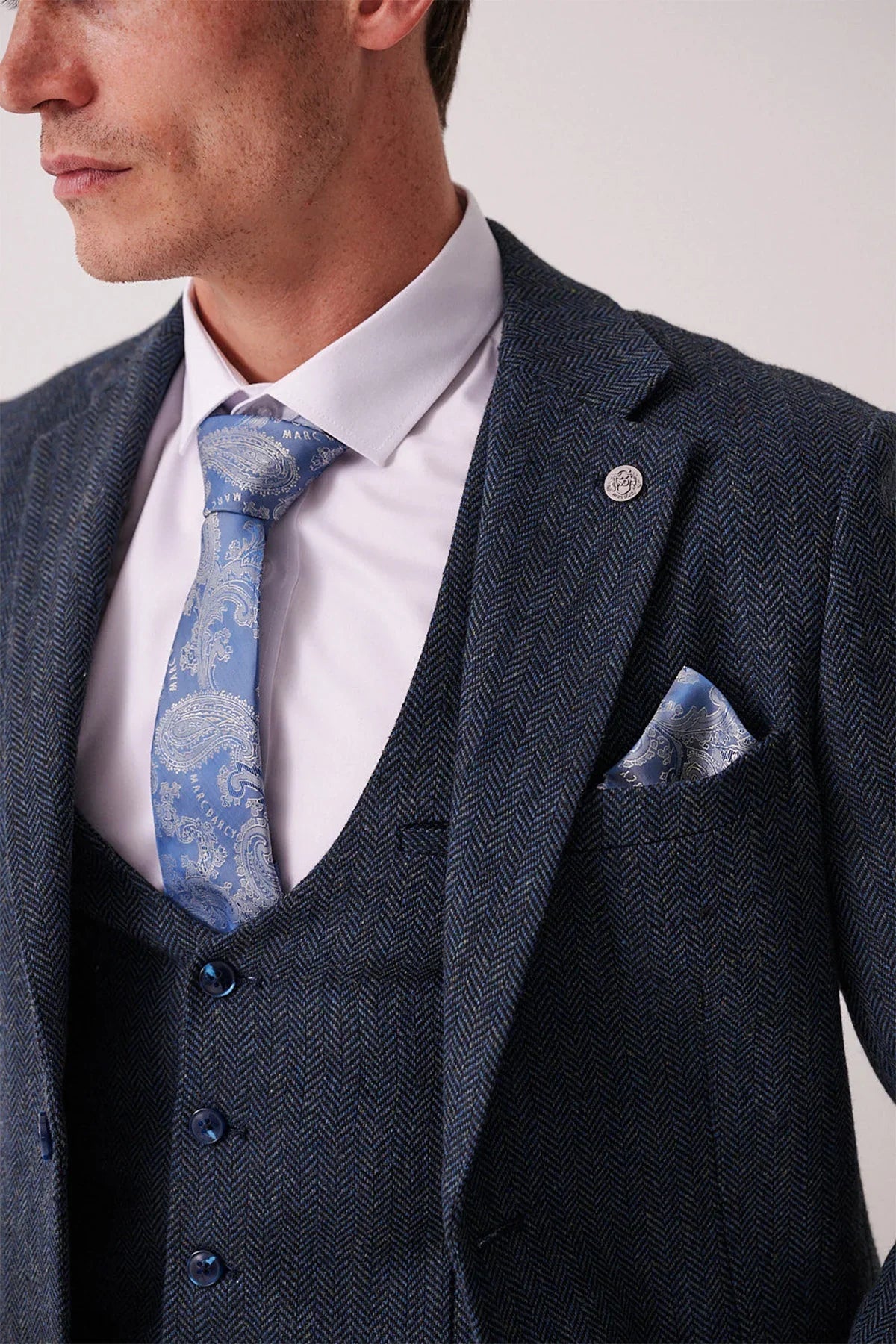 Marc Darcy - Sakko Dean Blue Tweed