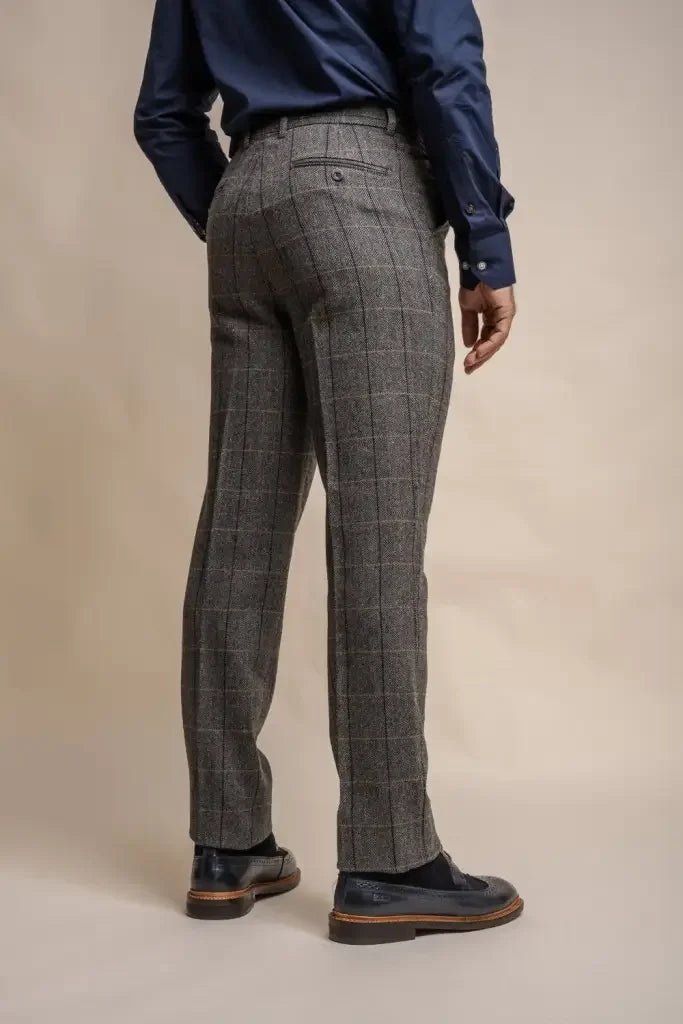 2-teiliges Set – Grauer Herrenanzug – Grey Navy Anzug  2-teilig