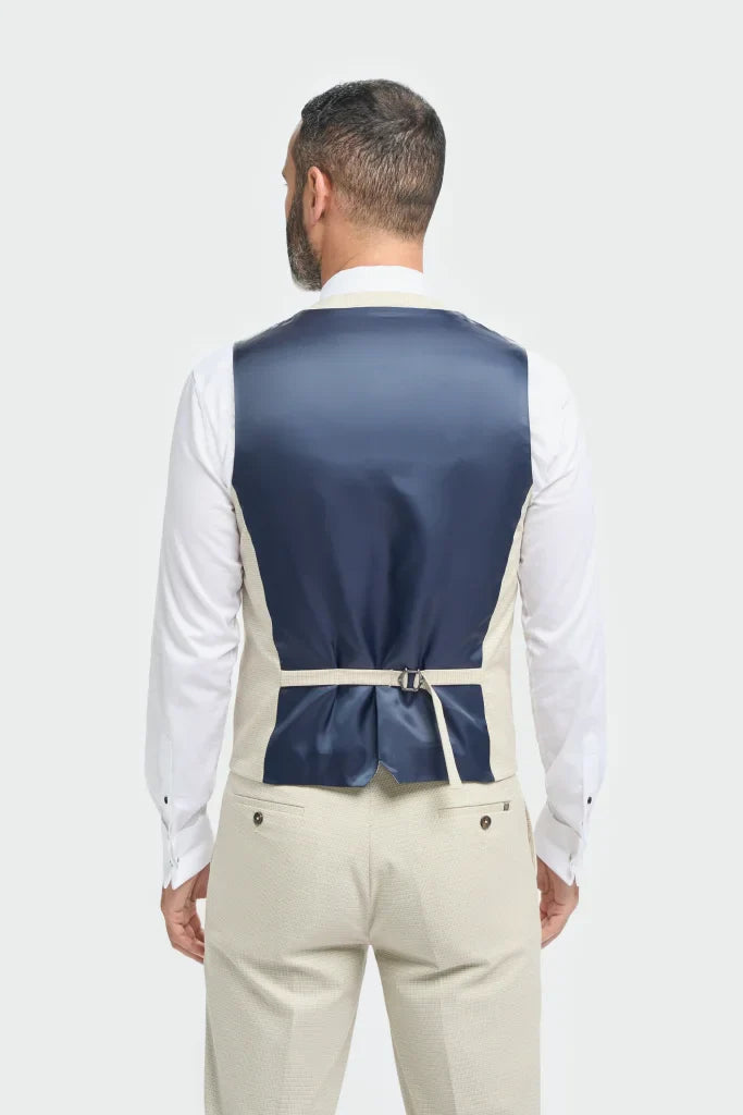 3-teiliges Herrenkostüm - Cavani Hampton Beige