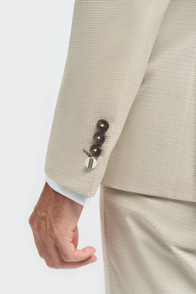 3-teiliges Herrenkostüm - Cavani Hampton Beige