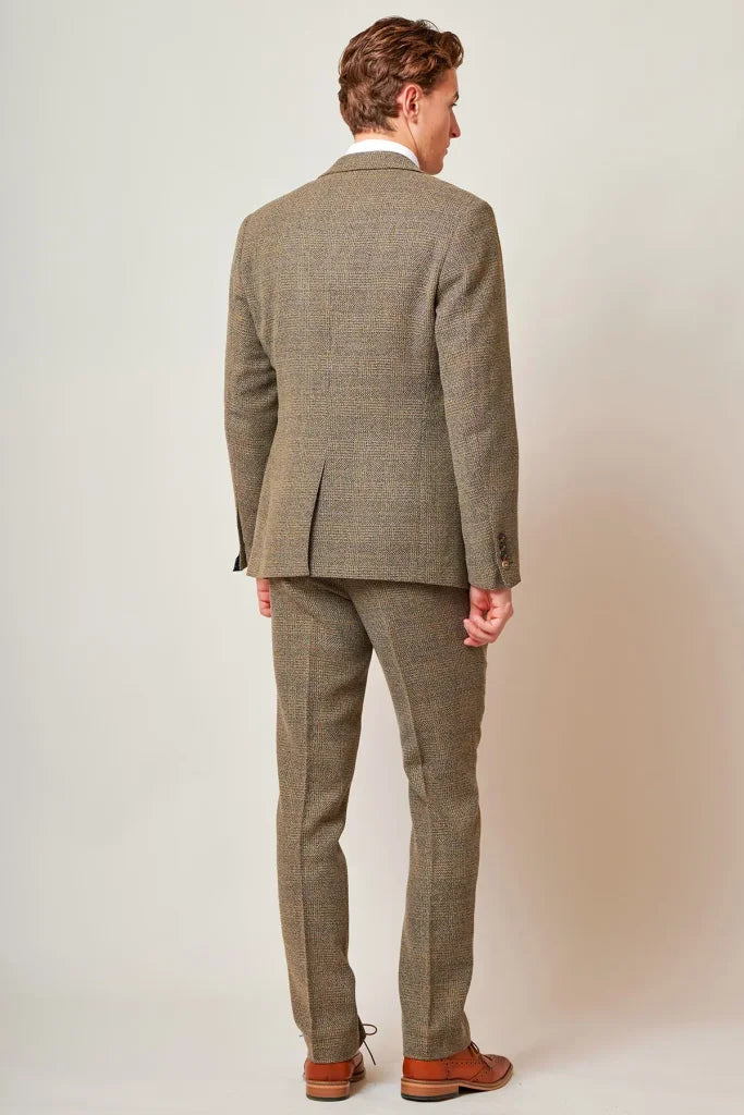3-teiliges Tweed-Anzug – Marc Darcy Kris Tan - Dreiteiliger
