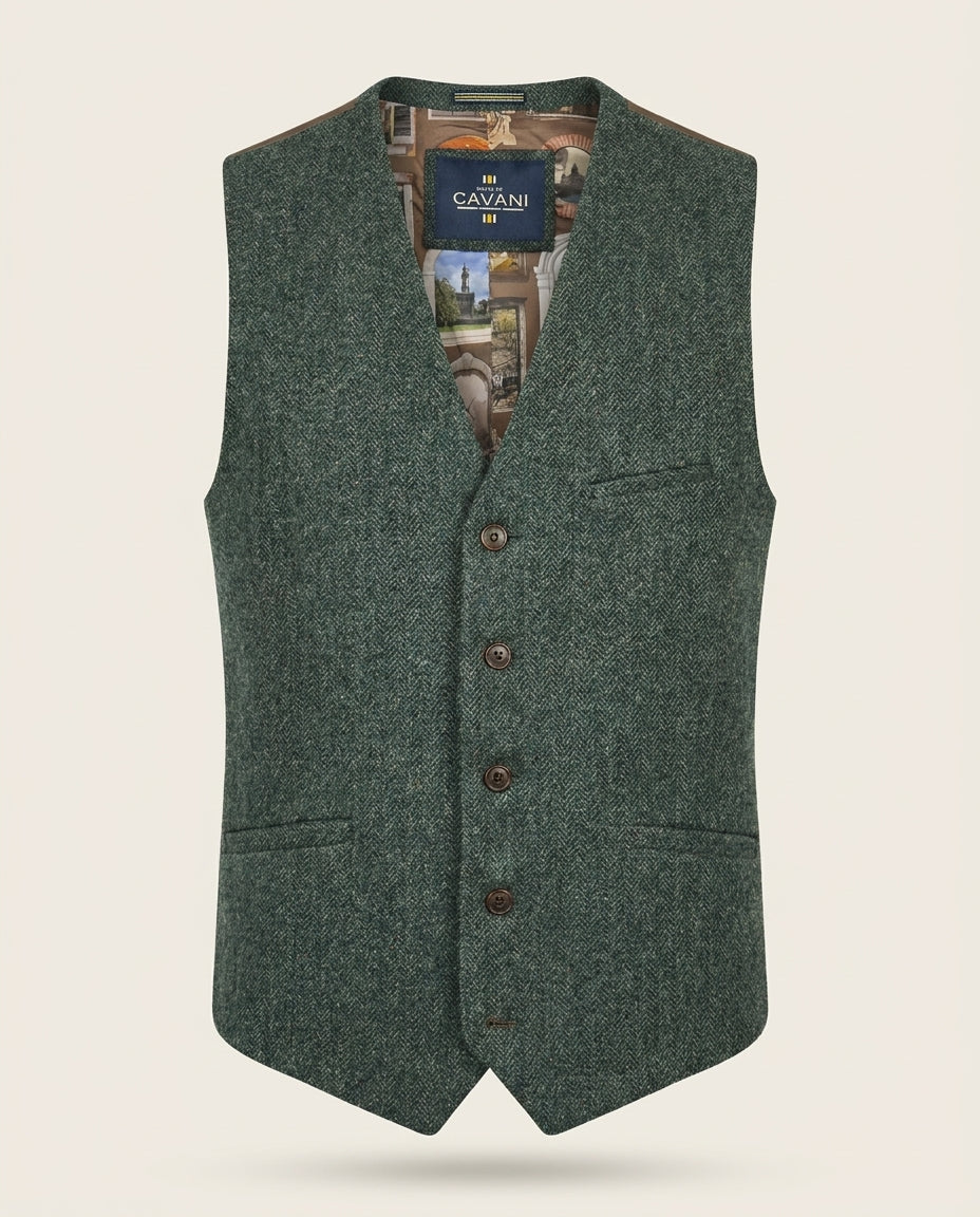 Cavani - Gilet Thomas Lush Olive — voorkant
