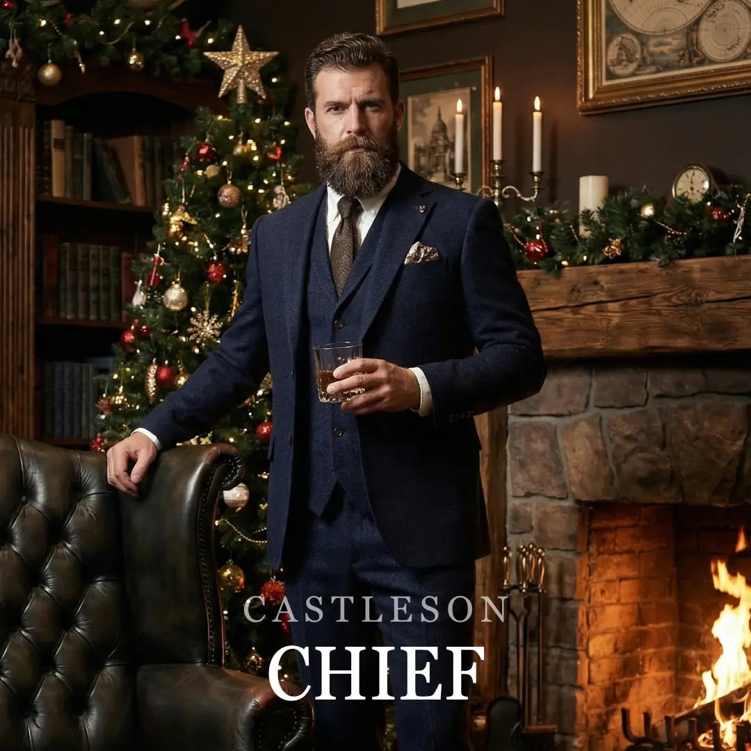 Dreiteiliger Anzug für die Weihnachtsfeier? Entdecke