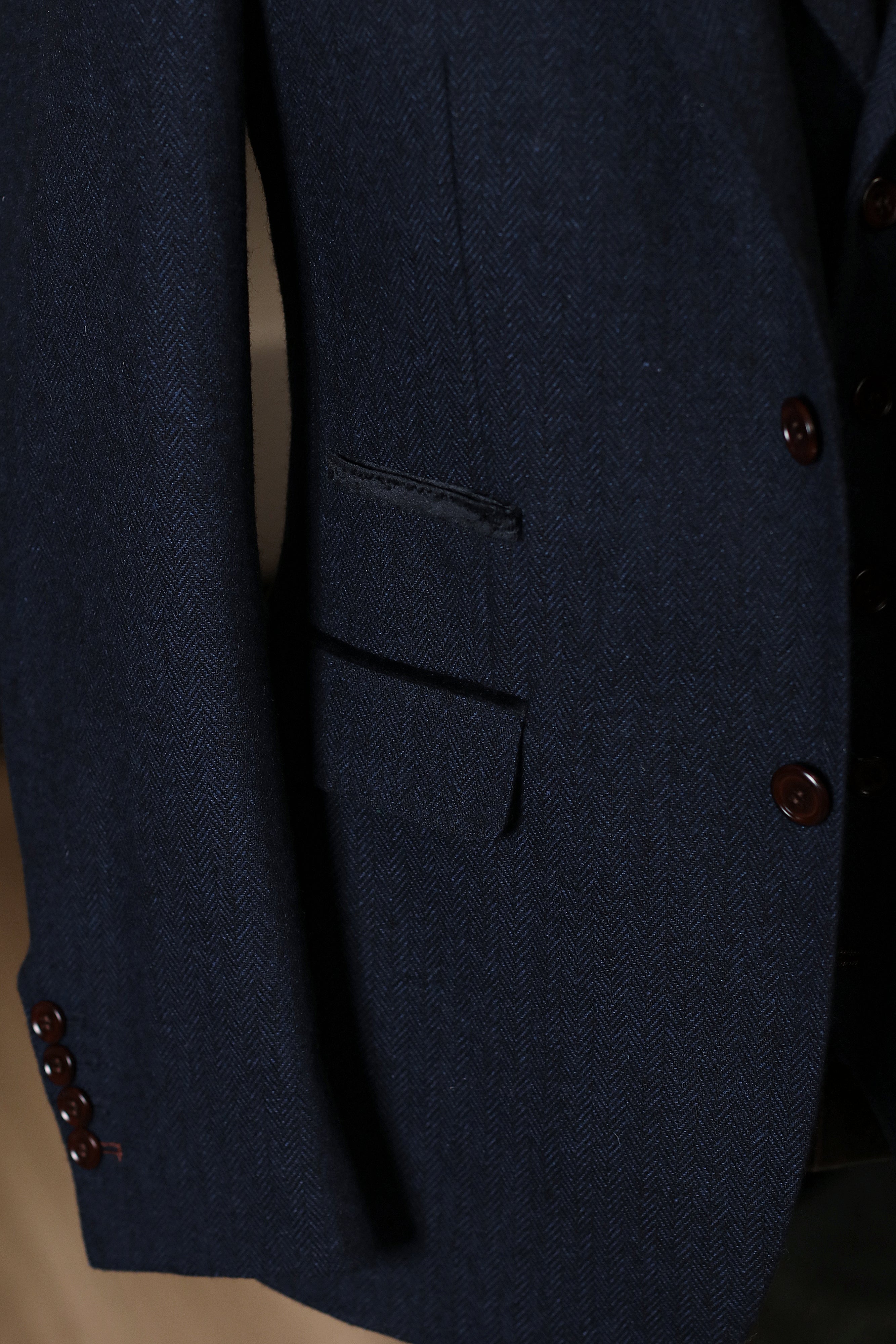 CASTLESON - Sakko Chief Navy Tweed