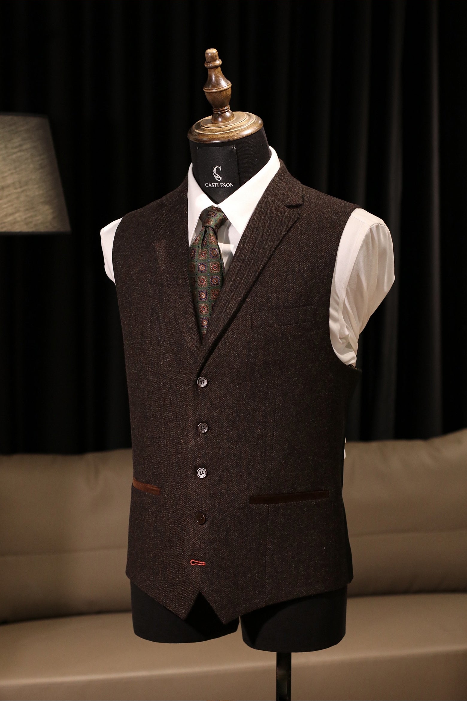 CASTLESON Chief – Gilet Bruin Heren 6