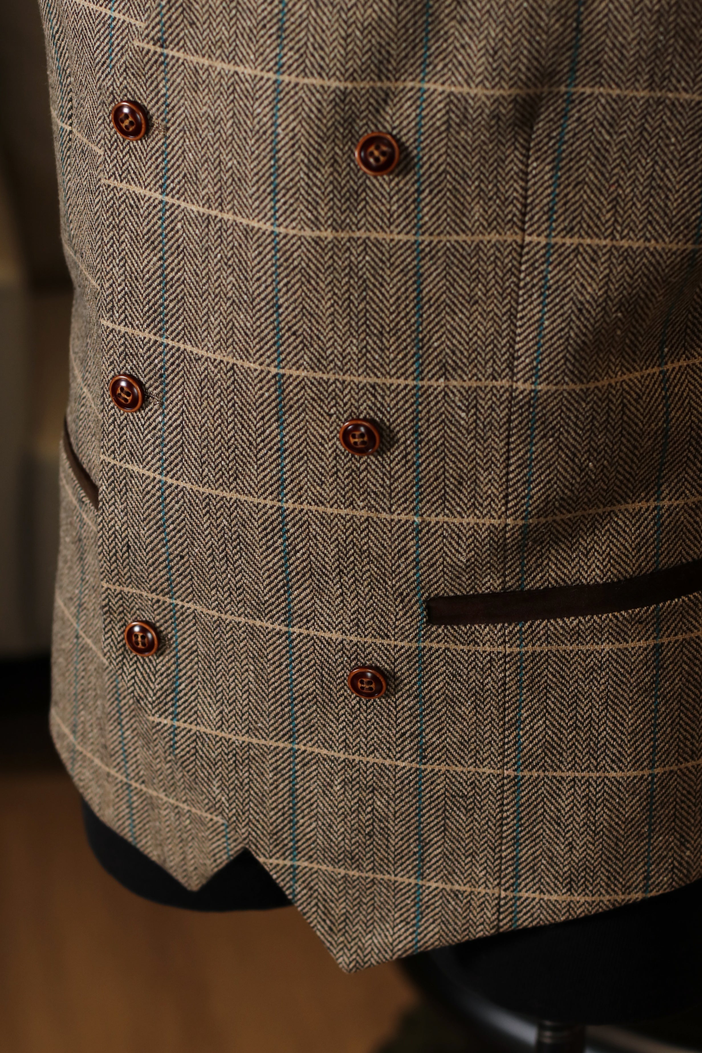 CASTLESON Baron - Dreiteiliger Herrenanzug Braun