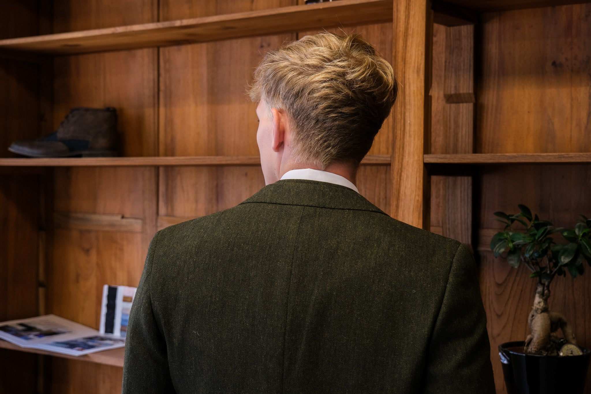 TAVERNY - Colbert Olive Tweed