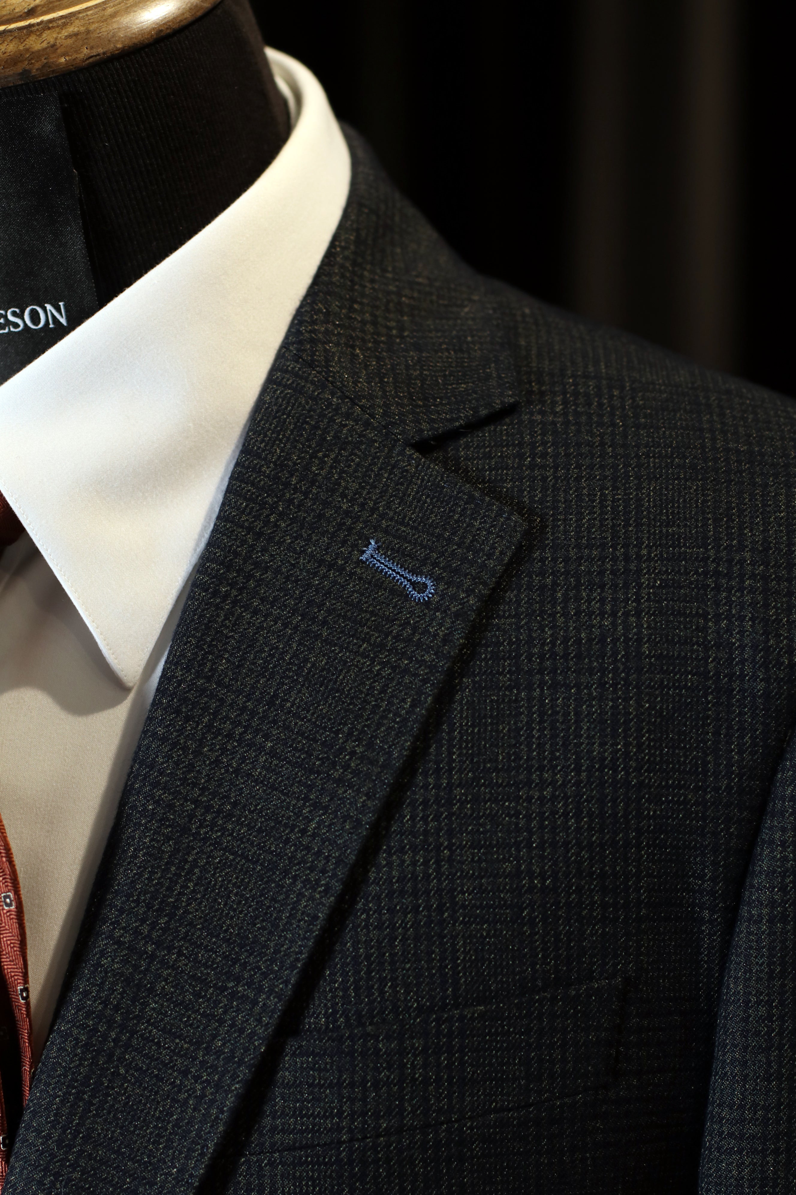 Tweed-3delig-pak-olijfgroen