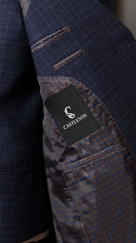CASTLESON Phantom – Dreiteiliger Herrenanzug Navy