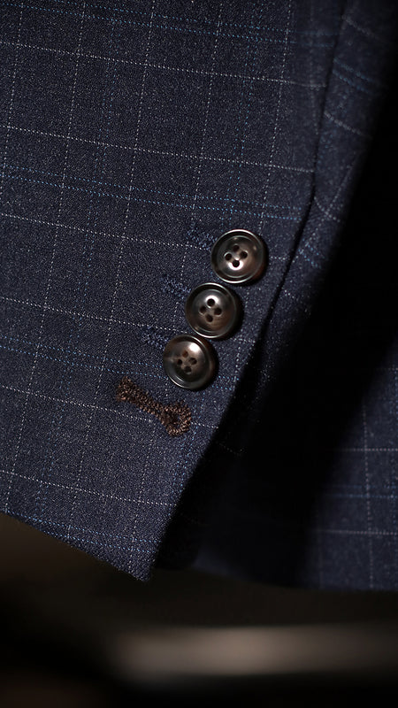 CASTLESON Phantom – Dreiteiliger Herrenanzug Navy/Tan Mix &