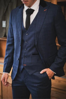 CASTLESON - Sakko Corporal Check Navy