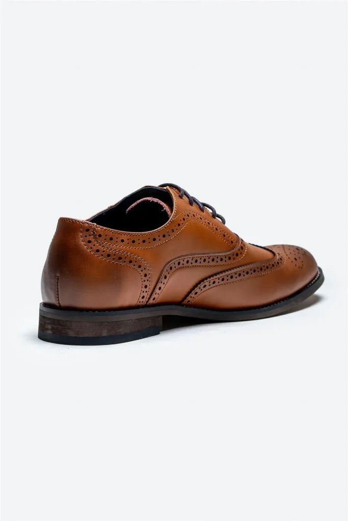 Cavani Clark Schuhe Hellbraun - Wingtip Brogue - schoenen