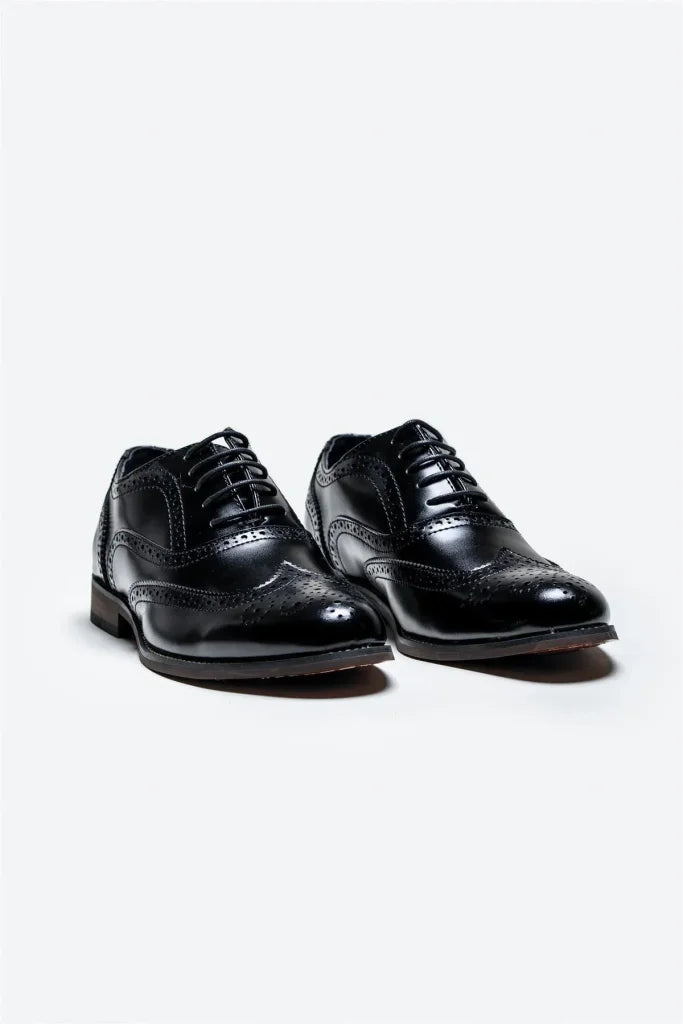 Cavani Clark Schuhe Schwarz - Wingtip Brogue - schoenen