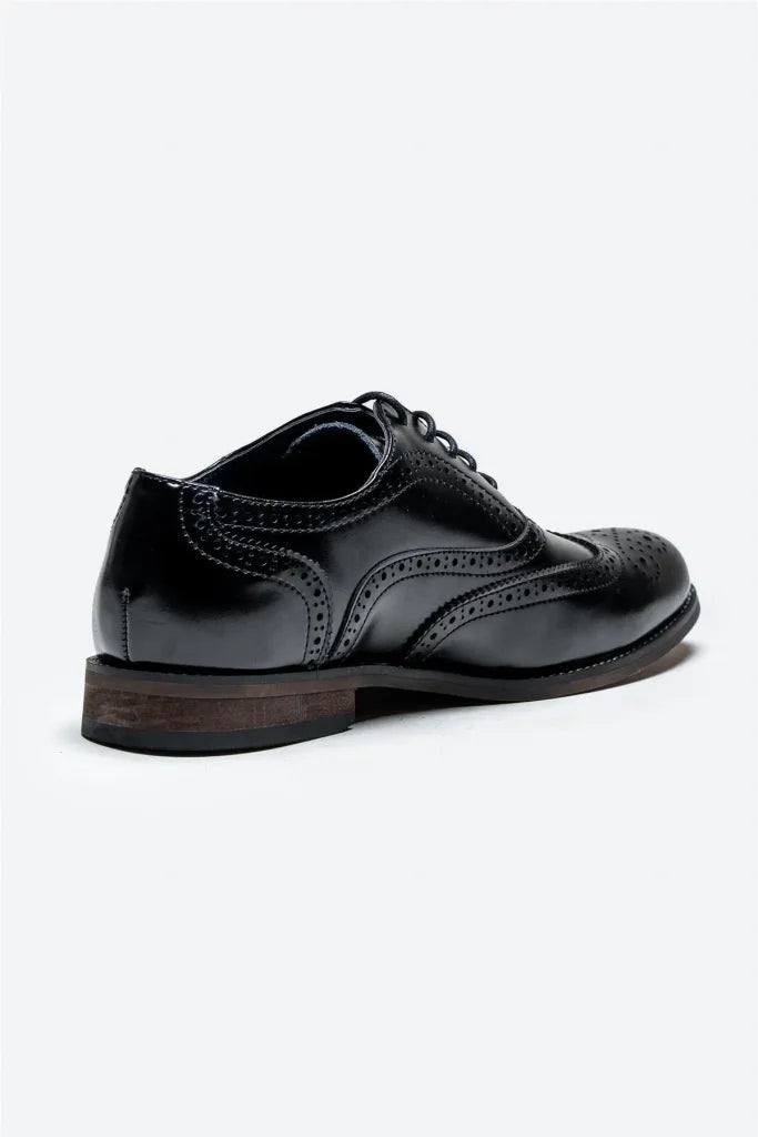 Cavani Clark Schuhe Schwarz - Wingtip Brogue - schoenen