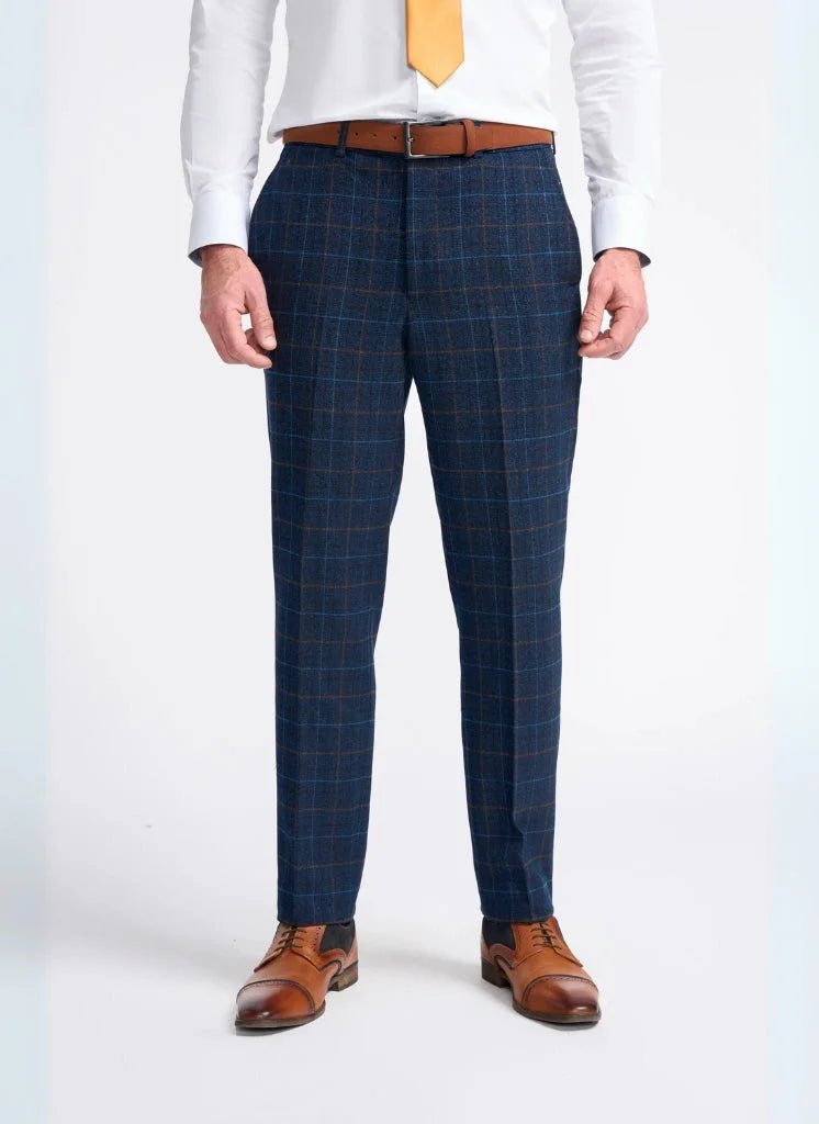 Cavani - Hose Tweed Cody Blau