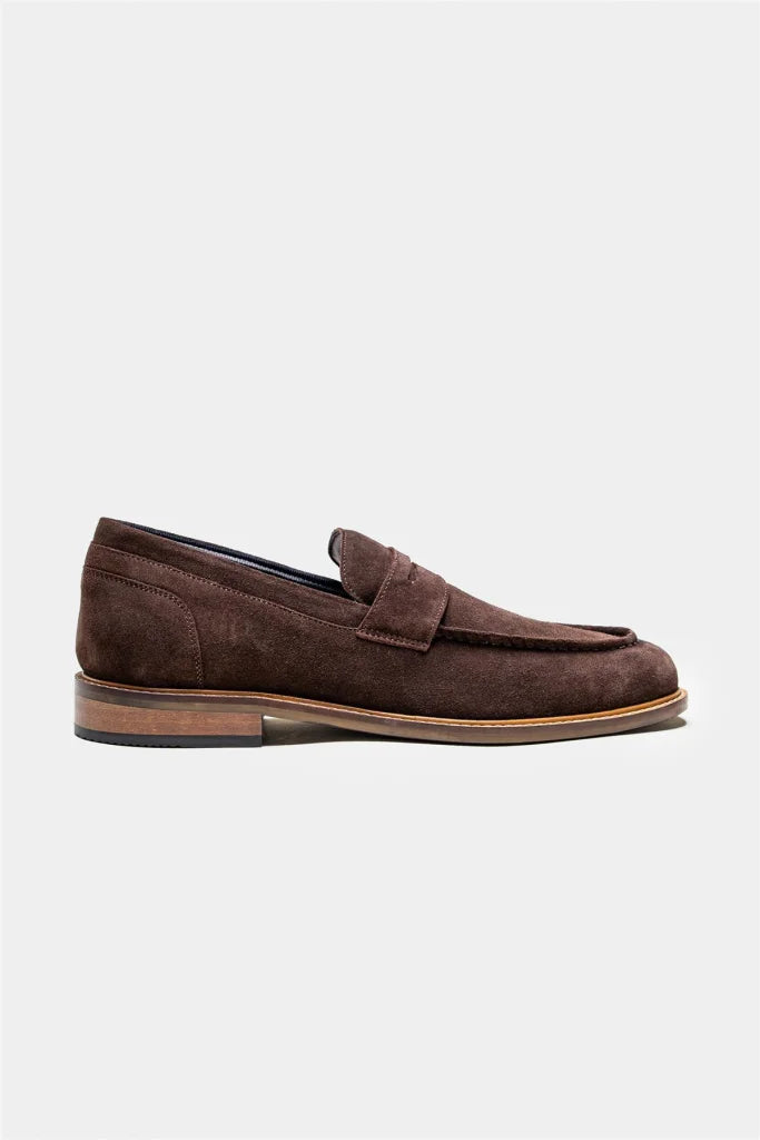 Cavani Jordan Suède Loafer - Dunkelbraun - schoenen