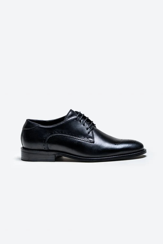 Cavani Madrid Schuhe Schwarz - Wingtip Brogue