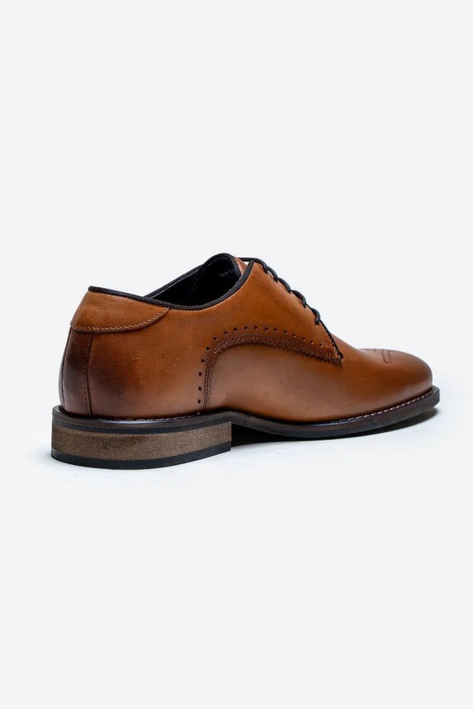 Cavani Madrid Schuhe Tan - Wingtip Brogue - schoenen