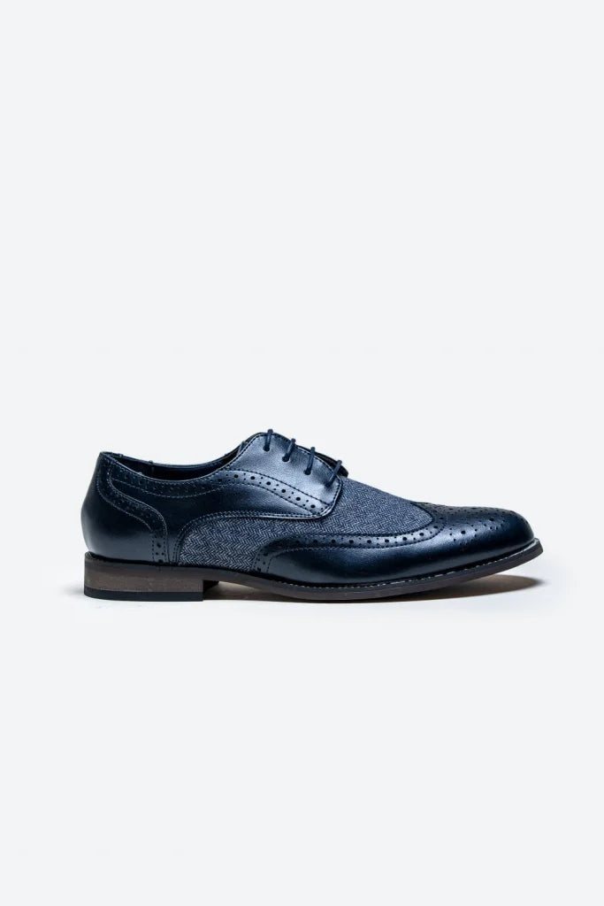 Cavani Oliver Schuhe Navy - Tweed - schoenen