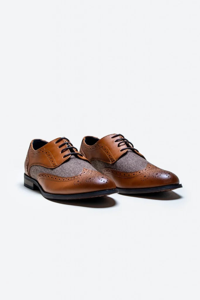 Cavani Oliver Schuhe Tan - Tweed - schoenen