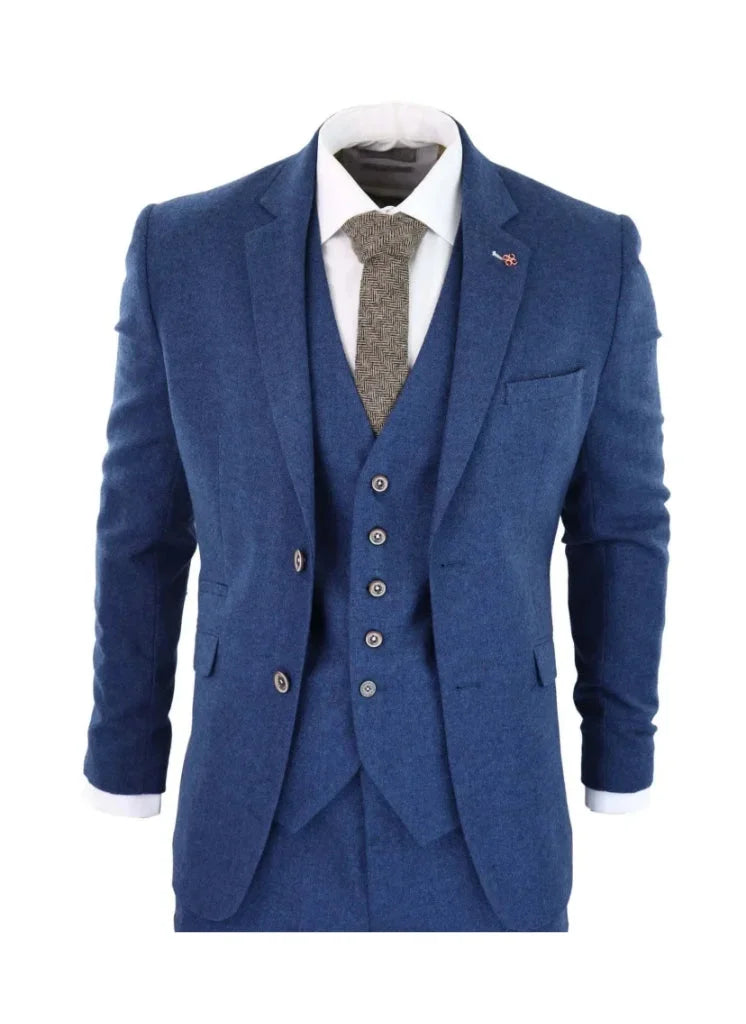 Cavani - Sakko Tweed Orson Blau