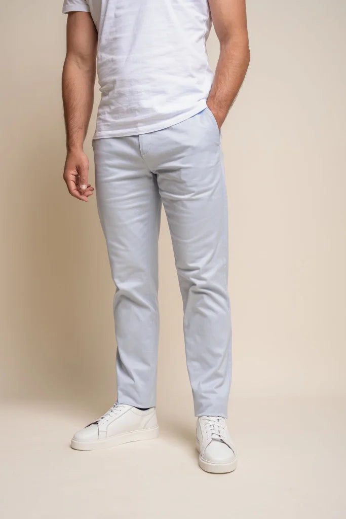 Chino hose herren Black- Cavani Dakota - 30/S / Ice blue