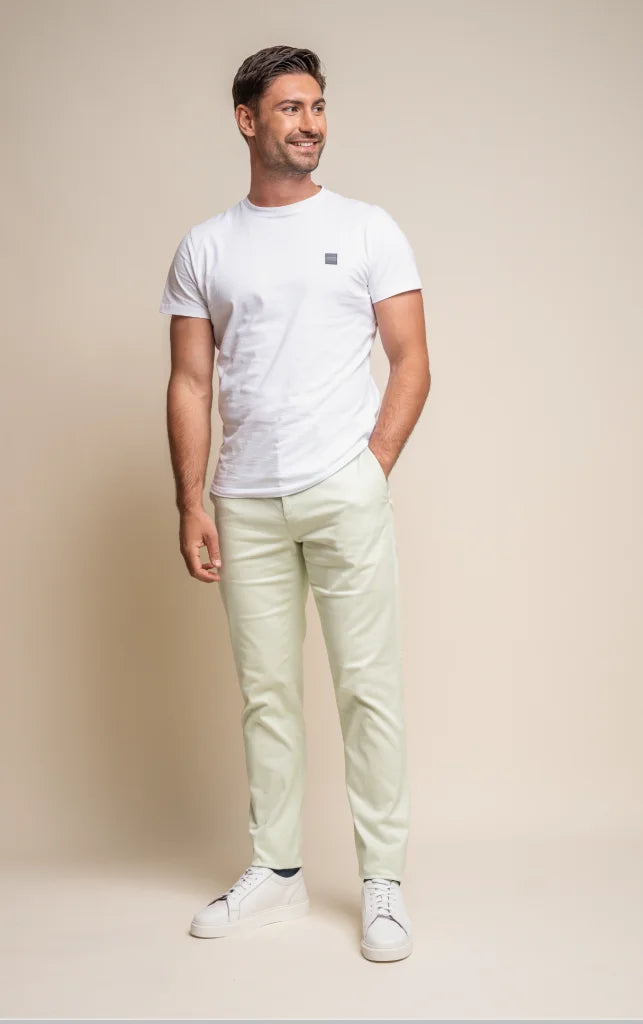 Chino hose herren Black- Cavani Dakota - 30/S / Sage - Chino