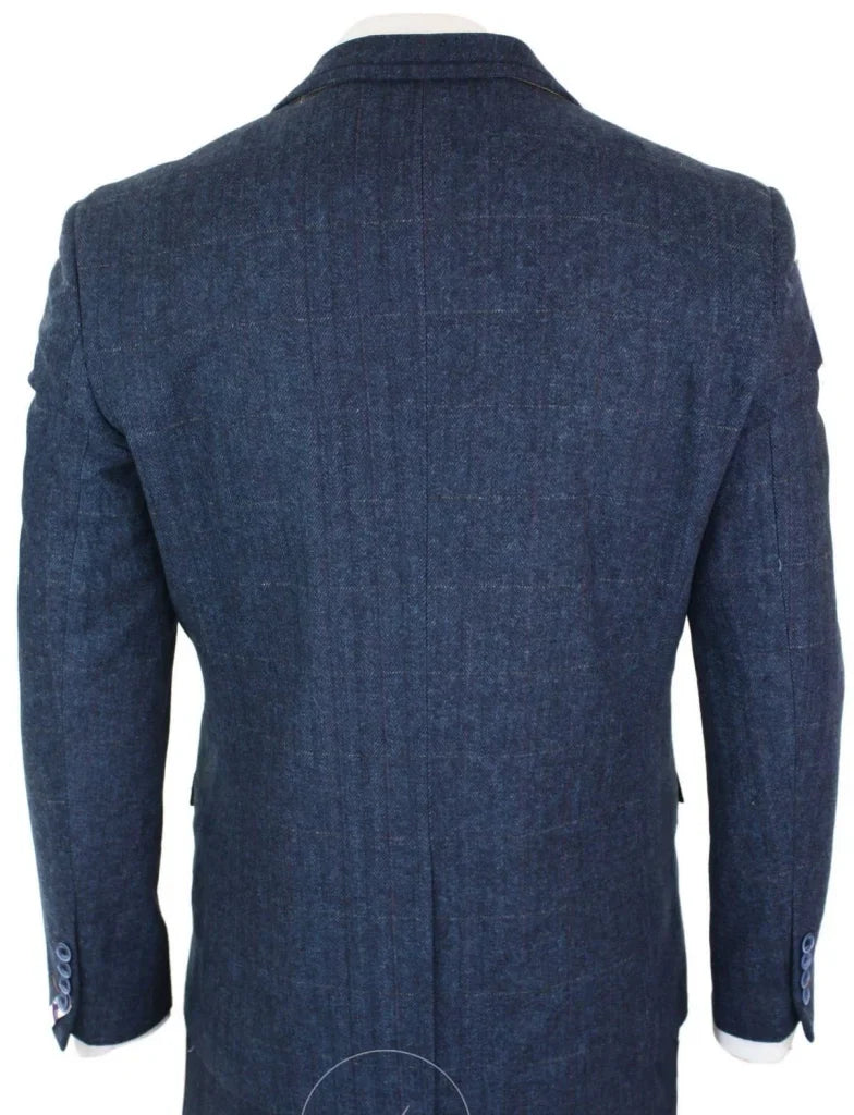 Dreiteiliger Anzug Cavani Peaky Style - Carnegi Navy Tweed