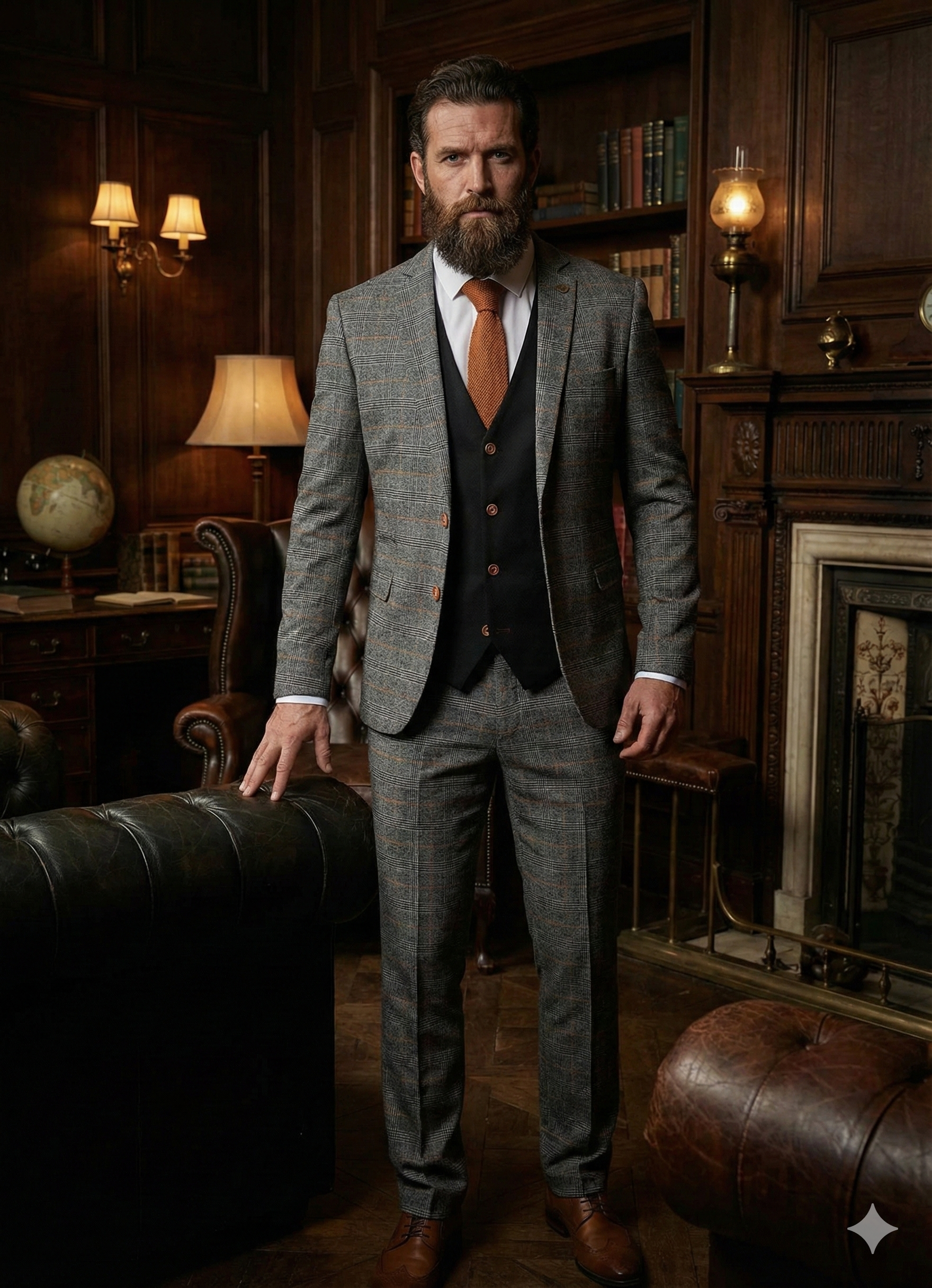 Dreiteiliger Anzug Jenson Grau Mix and Match - driedelig pak