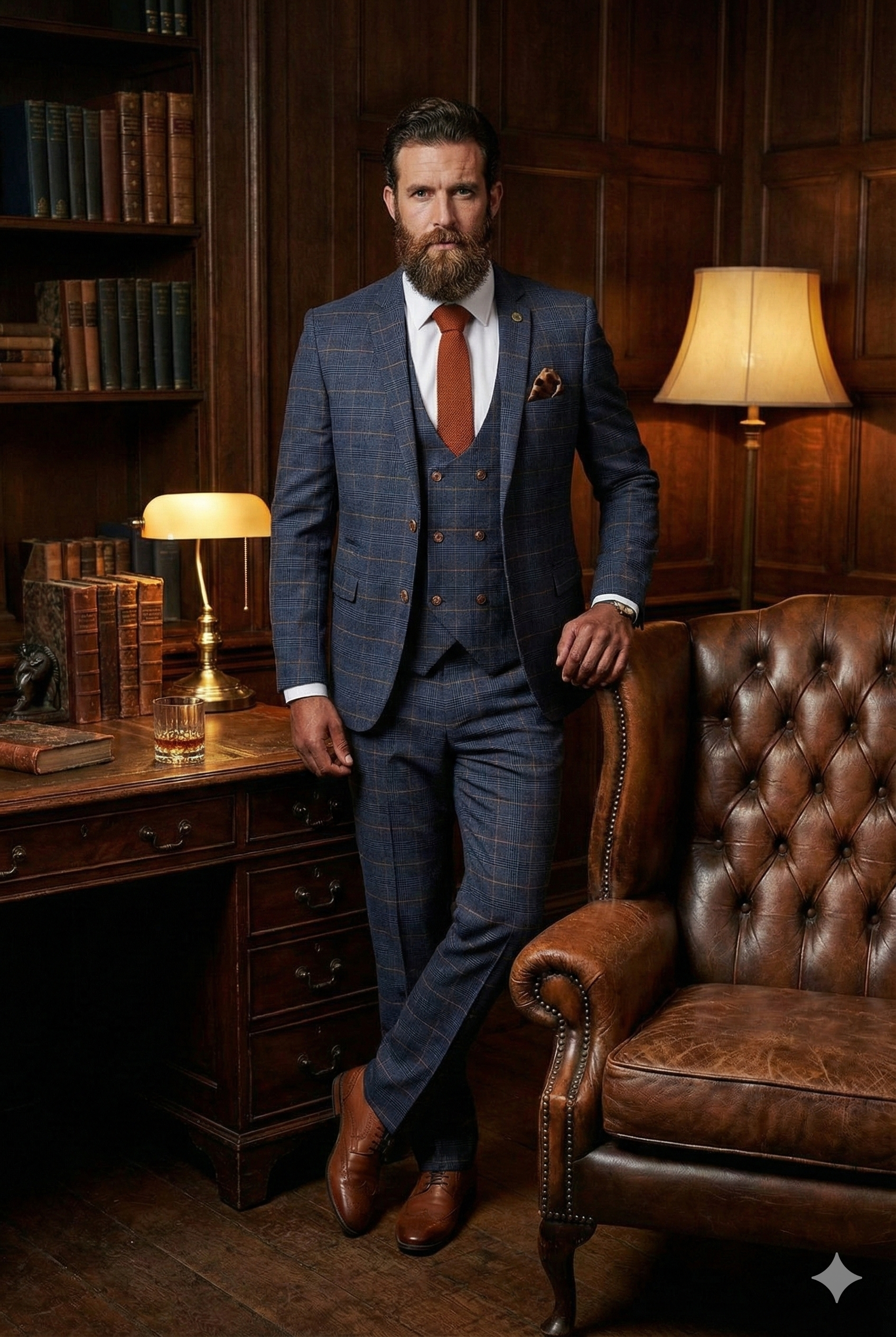 Dreiteiliger anzug jenson marineblau - driedelig pak