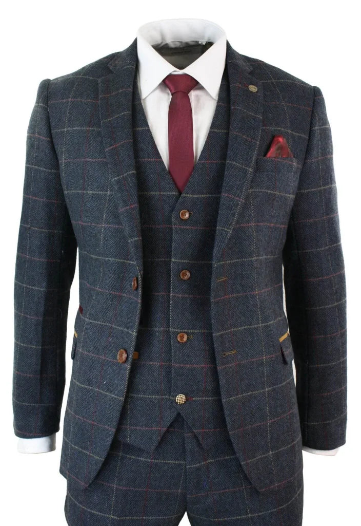 Dreiteiliger Anzug Tweed Eton - driedelig pak