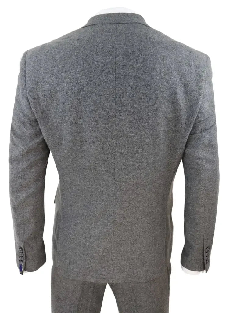 Cavani - Dreiteiliger Anzug - Martez Grey Tweed - driedelig