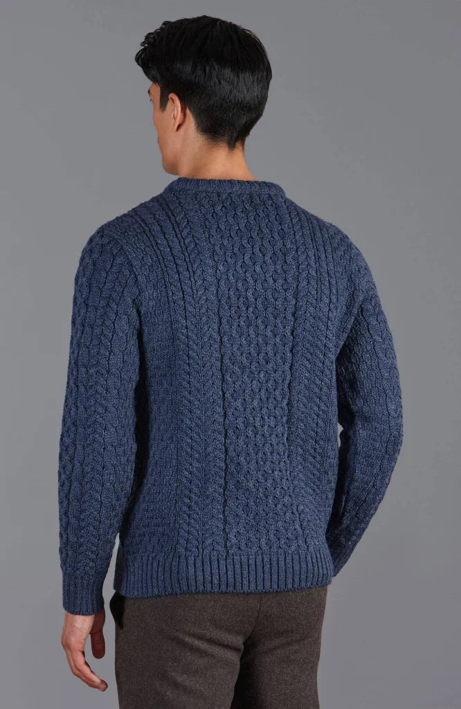 Fisherman’s Britische Woll-Kabelpullover für Herren