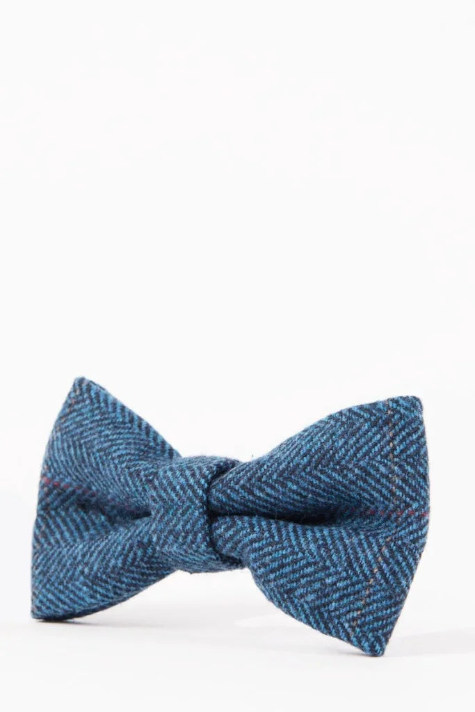 Fliege Dion Tweed Blau - vlinderstrik