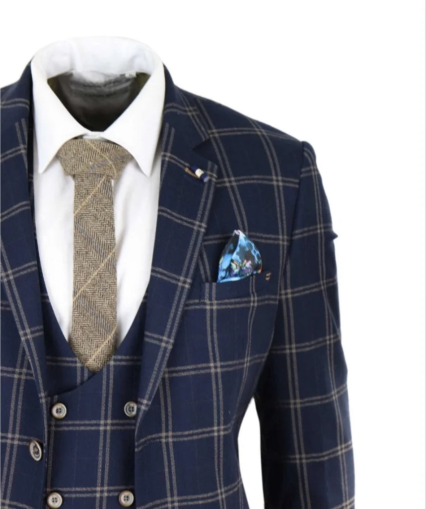 Hardy Anzug marineblau dreiteiliger Anzug Gentleman’s